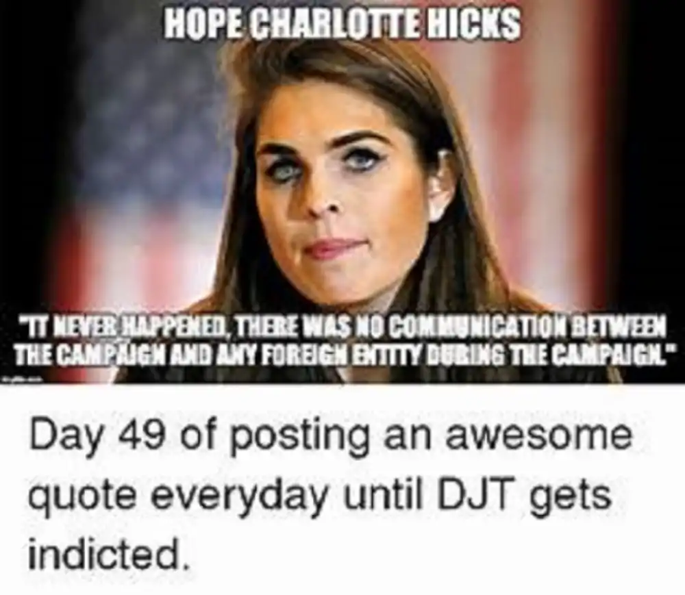 Hope Hicks Cried on The Stand: Boo Effing Hoo