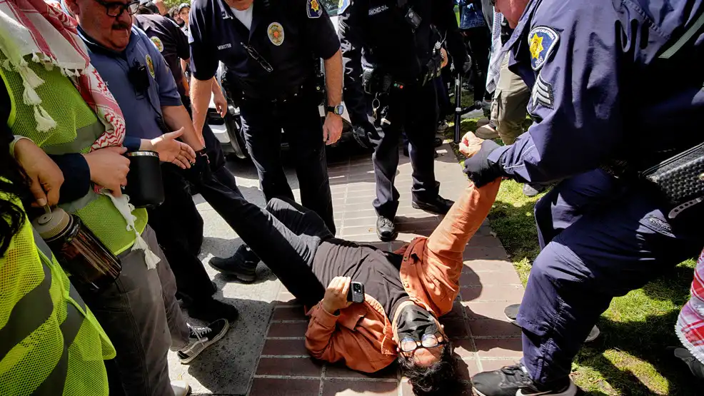 Dozens arrested USC campus students Texas detained Gaza war protests