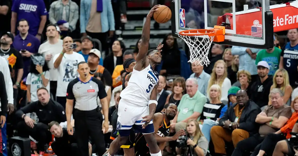 Fourth quarter Anthony Edwards time punctuate Timberwolves series sweep Suns