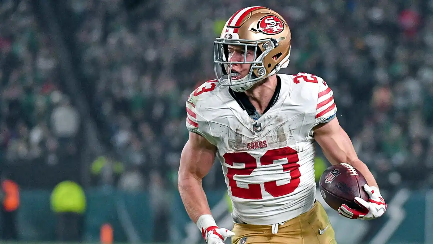 49ers RB Christian McCaffrey 2,000 scrimmage yards 2nd time career