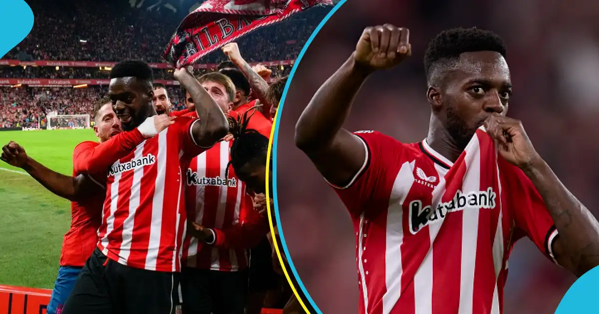 Athletic Bilbao celebrates Inaki Williams for knocking Barcelona out of Copa del Rey following Ghana's 2023AFCON departure