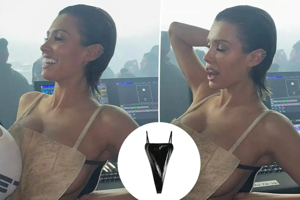 Bianca Censori wears bodysuit at Kanye West's Super Bowl halftime show