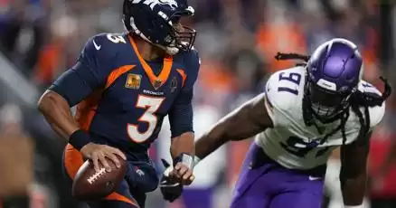 Broncos stun Vikings with late touchdown pass from Russell Wilson to Courtland Sutton