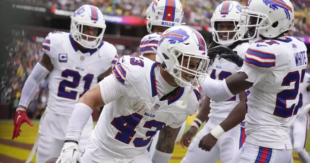 Buffalo Bills defense dominates with five turnovers in 37-3 victory against Washington Commanders