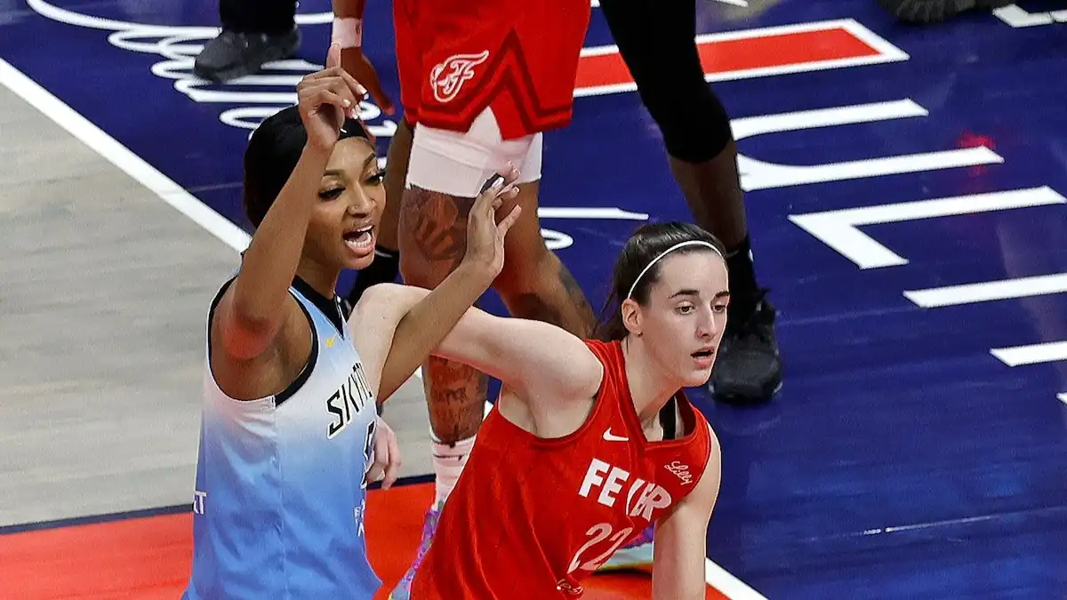 Caitlin Clark Angel Reese battle WNBA history Indiana Fever Chicago Sky game