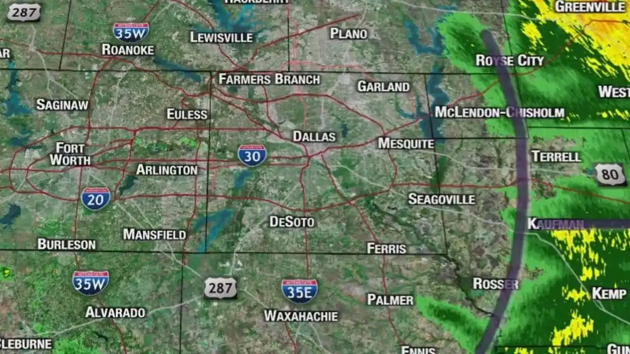 Dallas Weather Storms move east more come