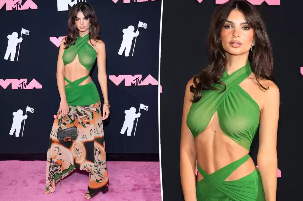 Emily Ratajkowski brings Y2K style to VMAs 2023 red carpet in