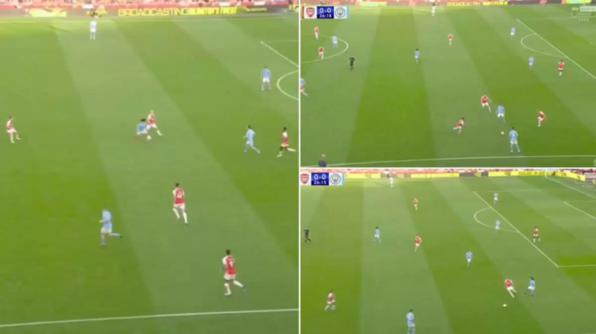 Fans divided on Sky Sports camera angle for Arsenal vs Man City