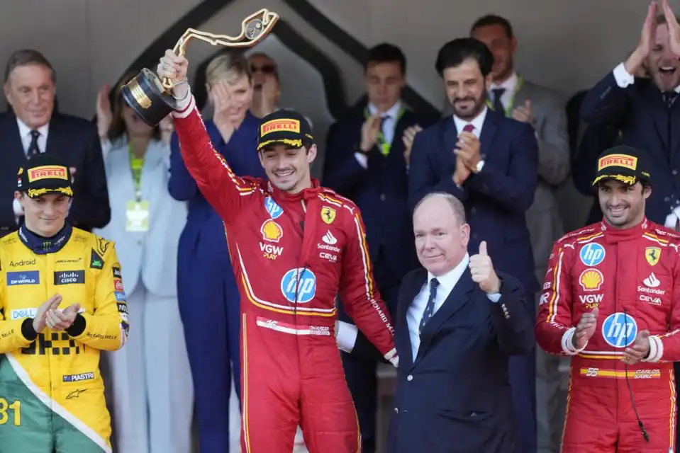 Ferrari Leclerc wins F1 Monaco GP with 1st lap crash, Perez out - Malta Independent