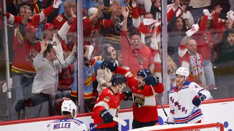 Florida Panthers advance second consecutive NHL Stanley Cup Final victory New York Rangers