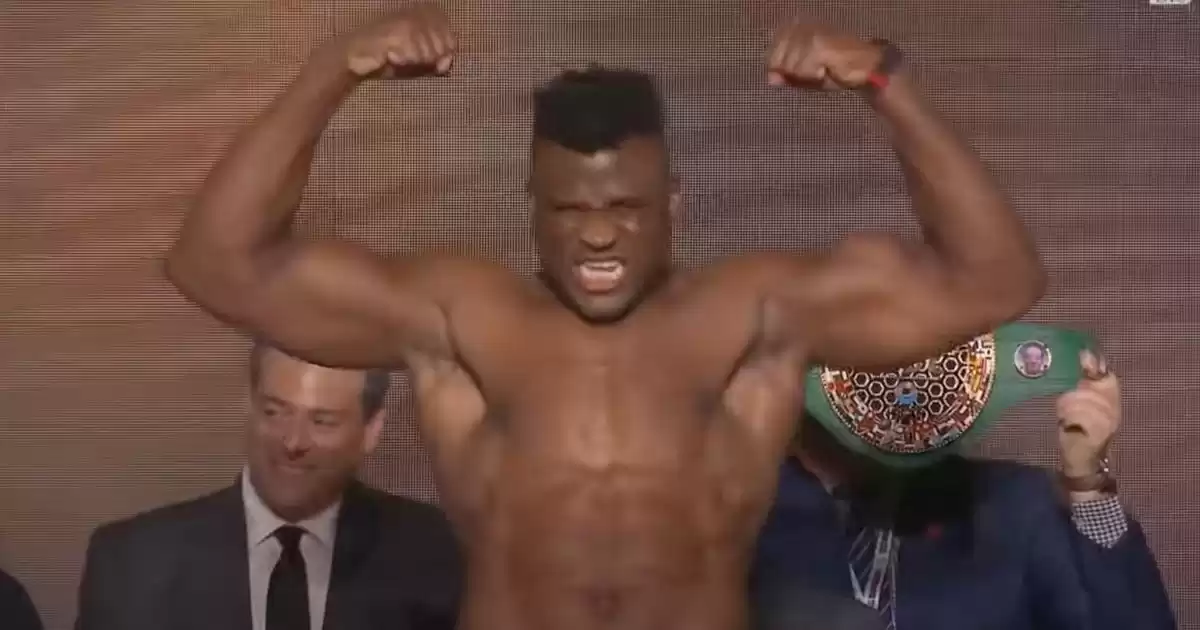 Francis Ngannou weighs heavier for Tyson Fury bout than any of his UFC fights