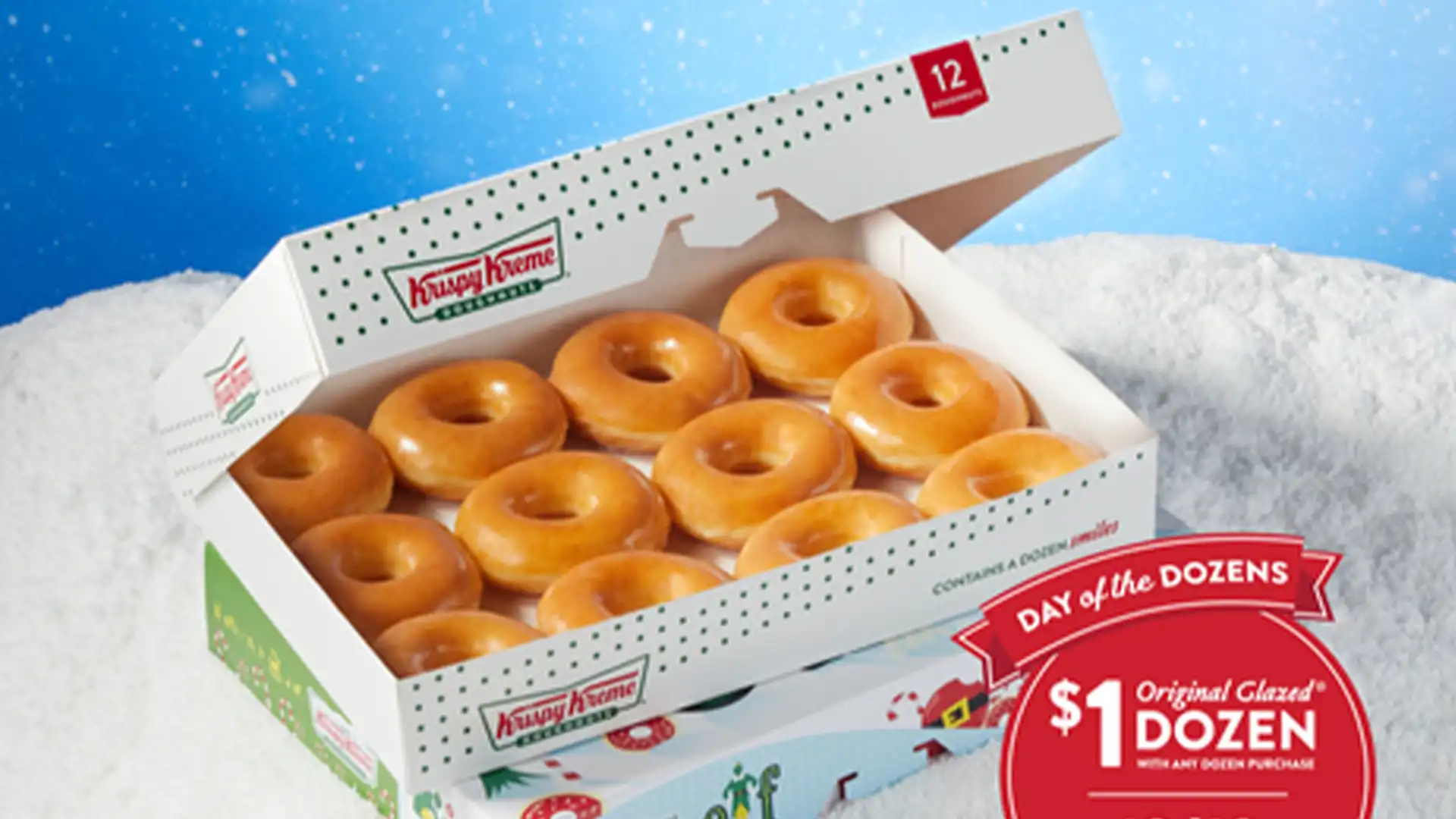Get $1 dozen doughnuts Krispy Kreme