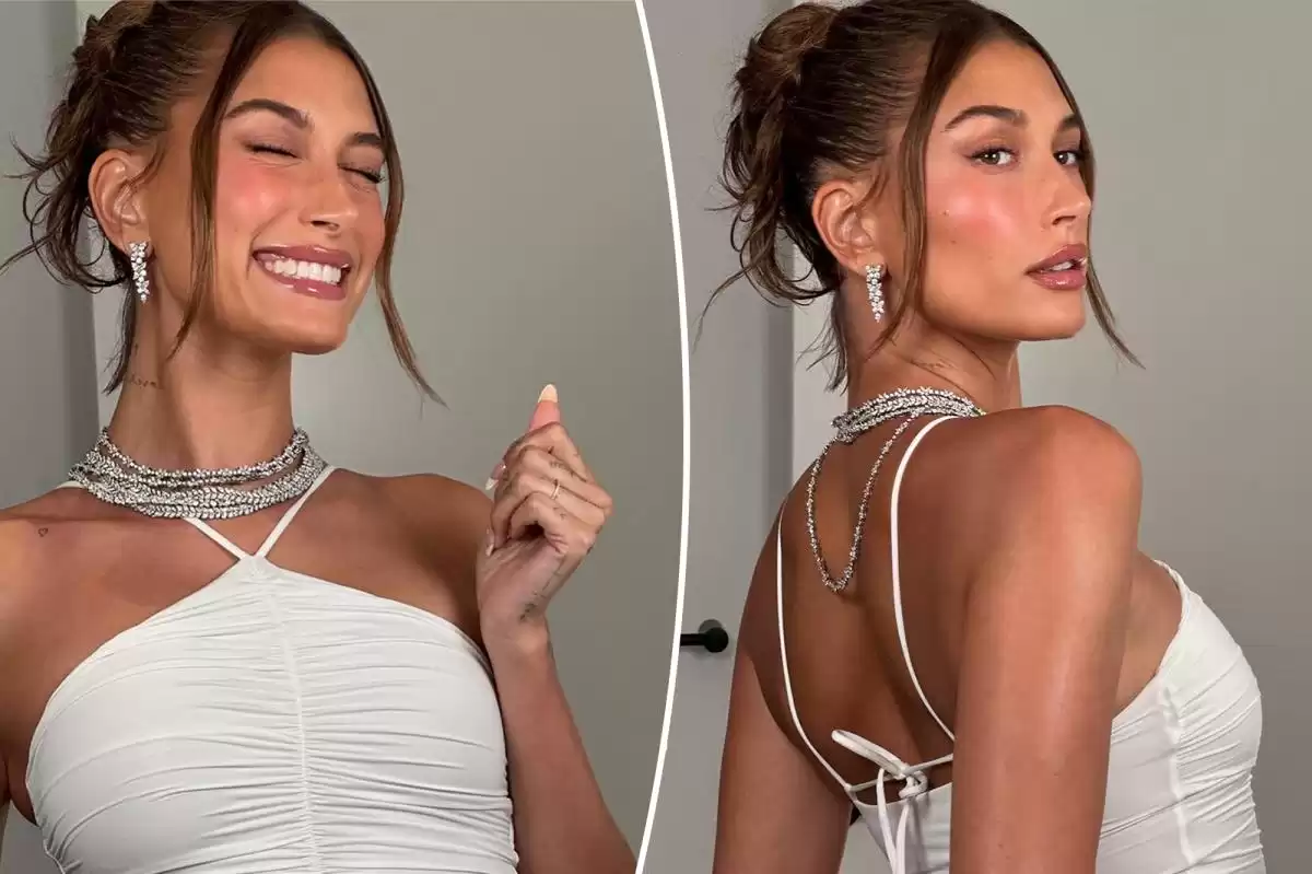 Hailey Bieber shines in over $360K worth of diamonds at Michael Rubin's Fourth...