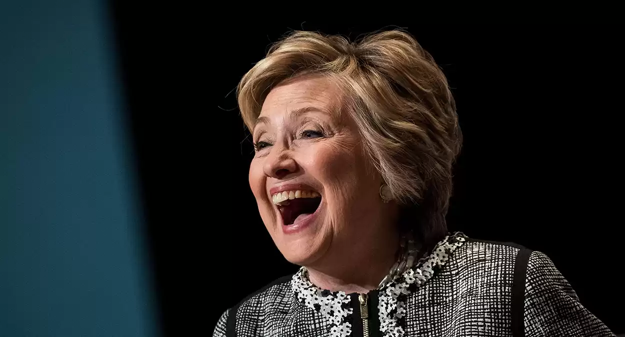 "Hillary Clinton Reacts to Trump's Indictment with Laughter"