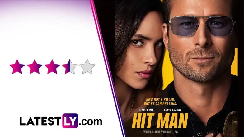 Hit Man Movie Review: Glen Powell and Adria Arjona Film Sexy Noir Masquerading Black Comedy! LatestLY Exclusive LatestLY