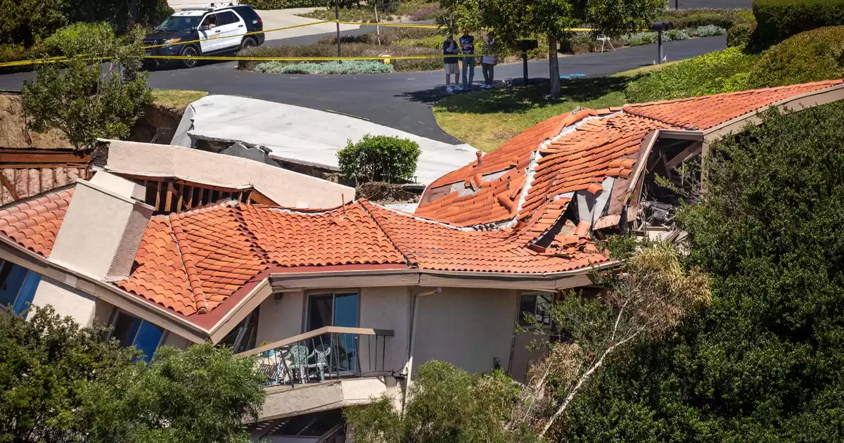 Homes destroyed and evacuations prompted as Rolling Hills Estates neighborhood in Los Angeles County hit by a devastating landslide