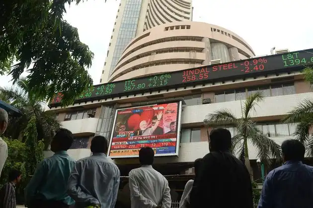 Indian shares record highs exit polls Modi win