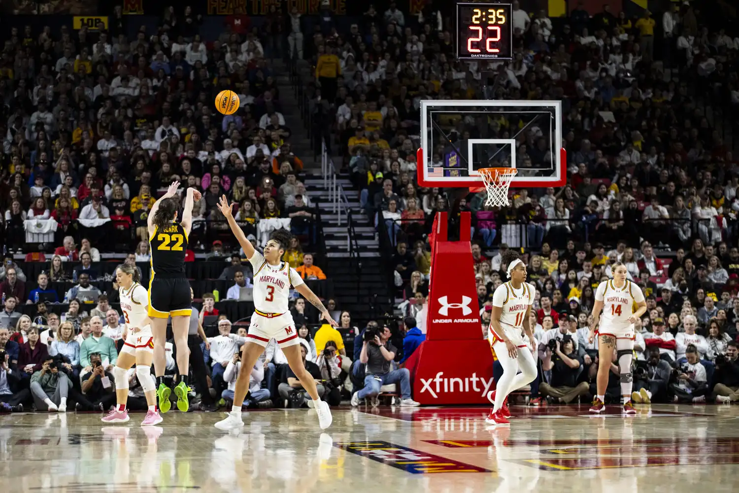Iowa women's basketball defeats Maryland with 38 from Caitlin Clark