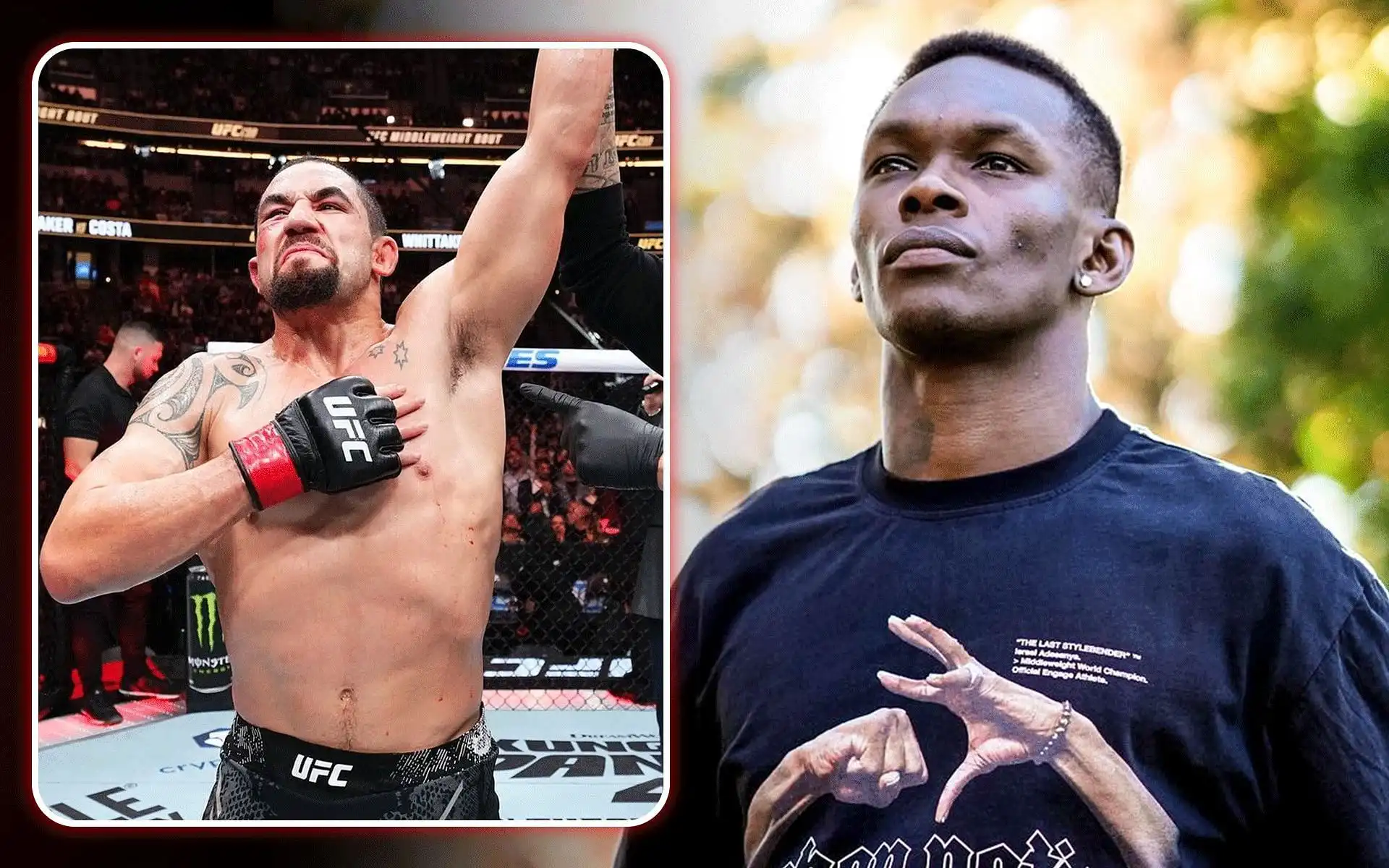 Israel Adesanya reaction to Robert Whittaker's decision win over Paulo Costa at UFC 298