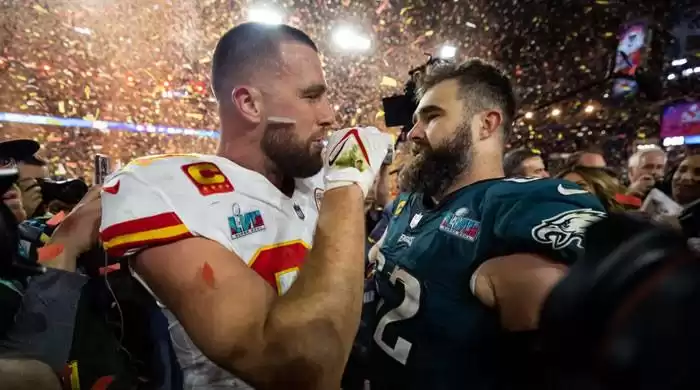 Jason Kelce wins over younger brother Travis: first-ever victory