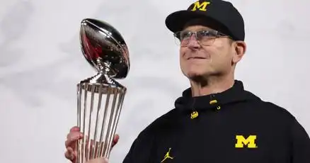 Jim Harbaugh fields questions about coaching Michigan in national championship