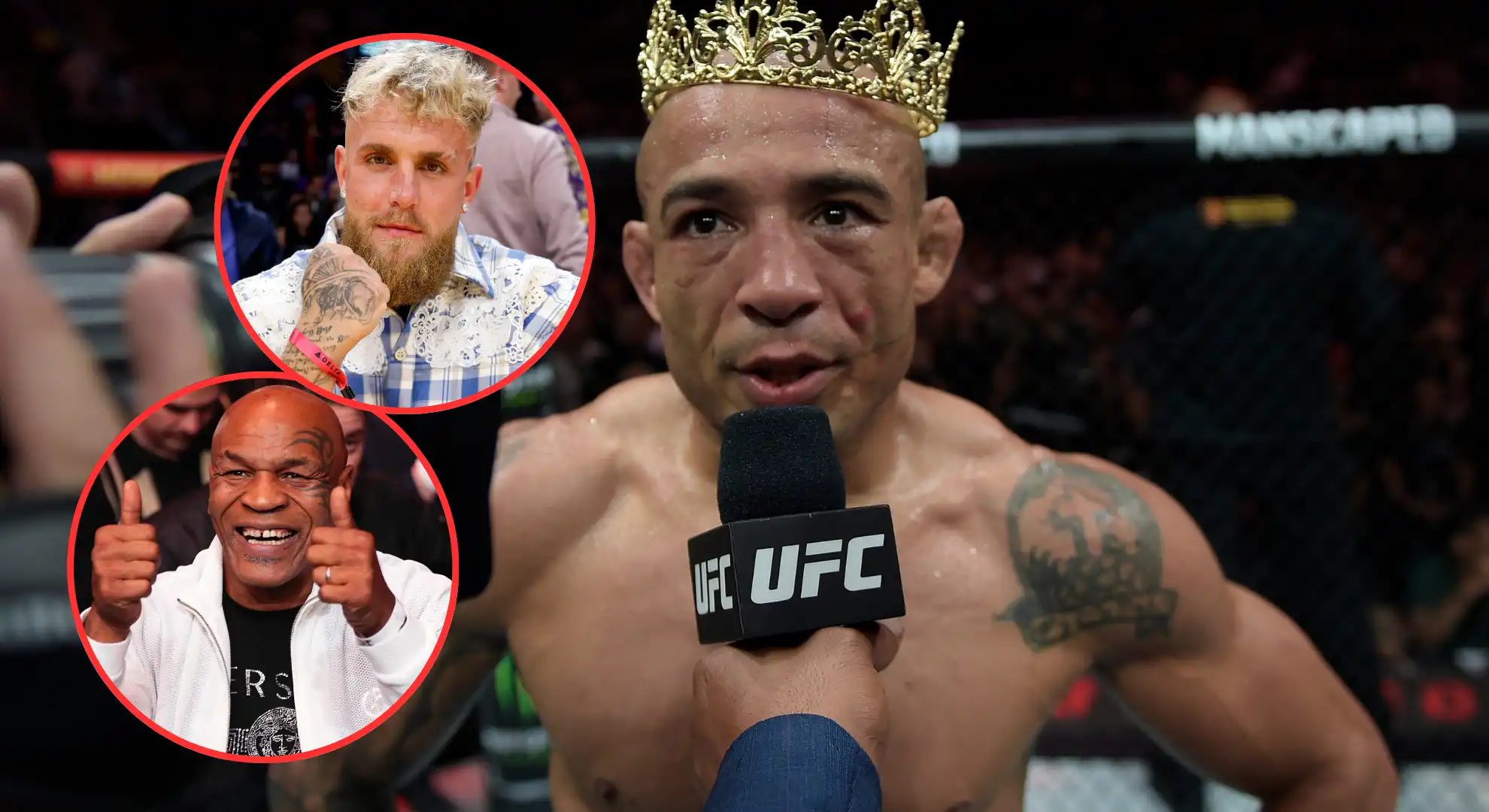 Jose Aldo offer to fight Jake Paul Mike Tyson undercard UFC contract update