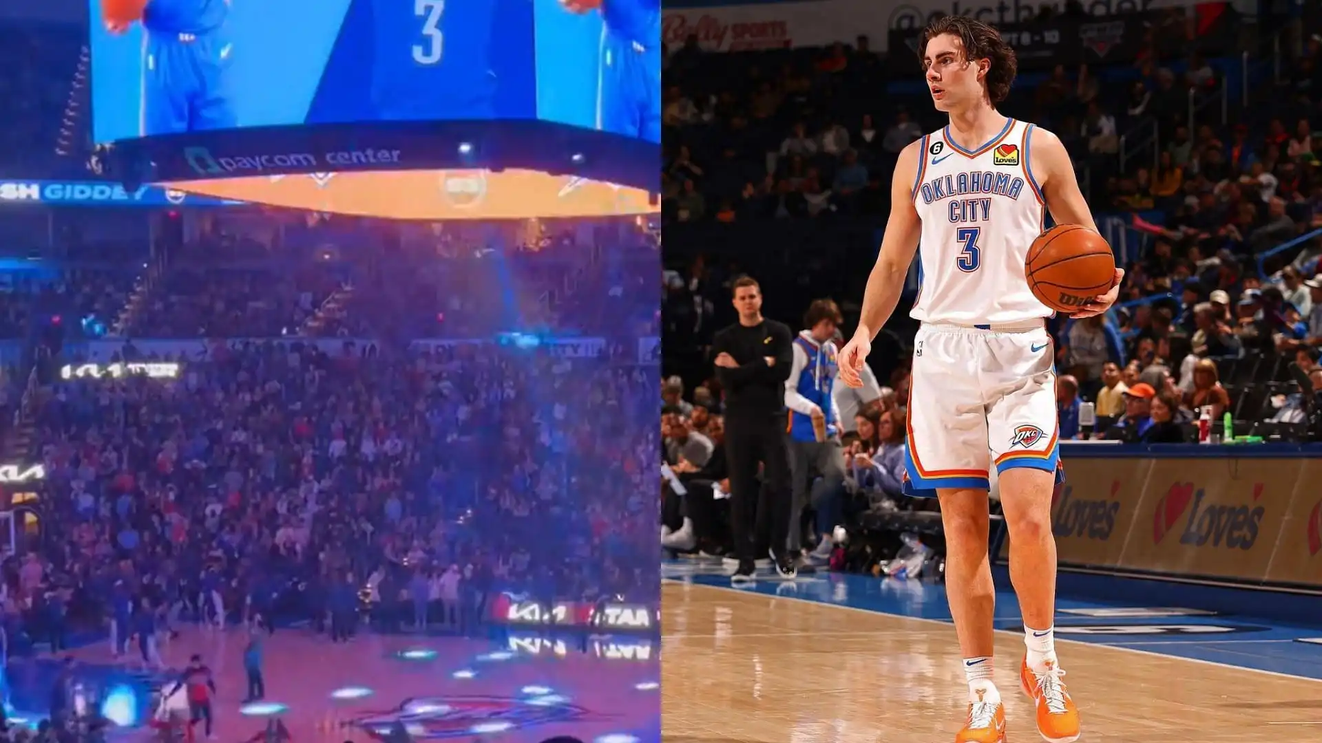 Josh Giddey receives huge cheer from OKC Thunder crowd during introduction amid recent scandal