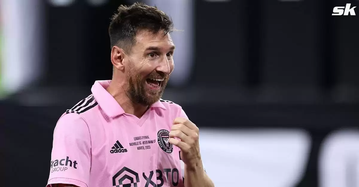 Lionel Messi playing rock paper scissors with son Mateo after Inter Miami's Leagues Cup win, video goes viral