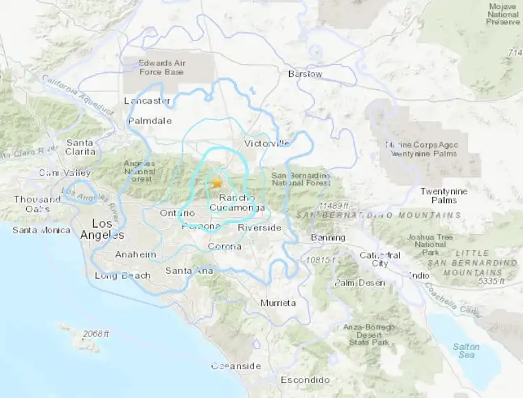 Lytle Creek Earthquake High Desert jolt magnitude 3.0 near Cajon Pass