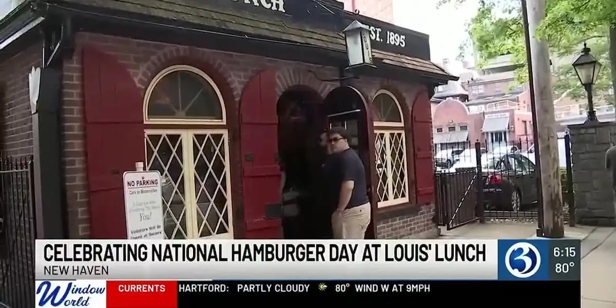 Mayor Elicker Louis Lunch National Hamburger Day