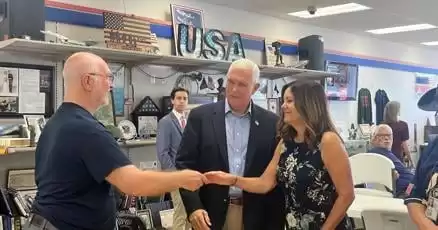 Mike Pence Promises to Expand Veterans' Benefits in Davenport Campaign Stop