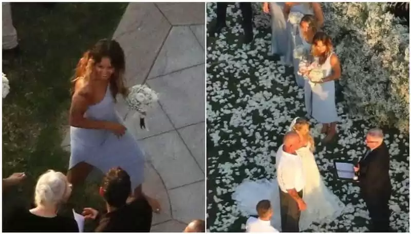 Miley Cyrus Maid of Honour at Tish Cyrus Wedding with Dominic Purell