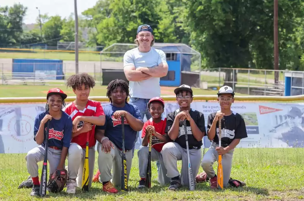 Morgan Wallen MLB Habitat for Humanity Nashville Baseball Park Renovation