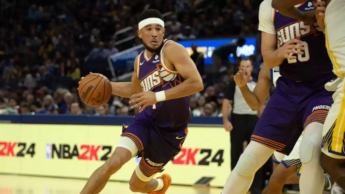 NBA 2023-24: Phoenix Suns Devin Booker Utah Jazz clash