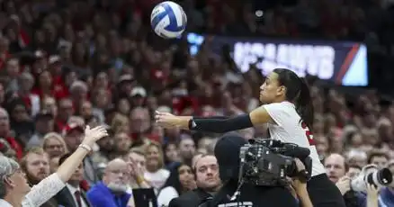 Nebraska volleyball notes: Texas dominant serving, price caring, rare red card