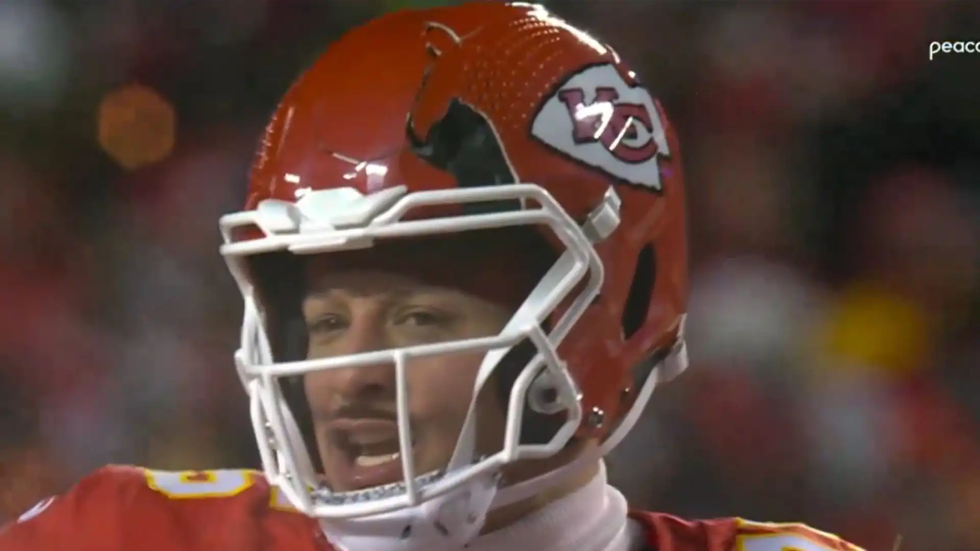 NFL fans spot optical illusion in Patrick Mahomes' helmet - Chiefs star's incredible sighting