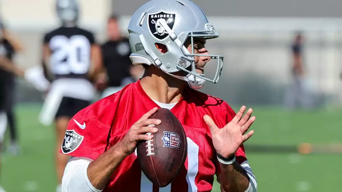 Raiders' Josh McDaniels Evaluates Jimmy Garoppolo's Performance with 7 Interceptions in Camp Practices