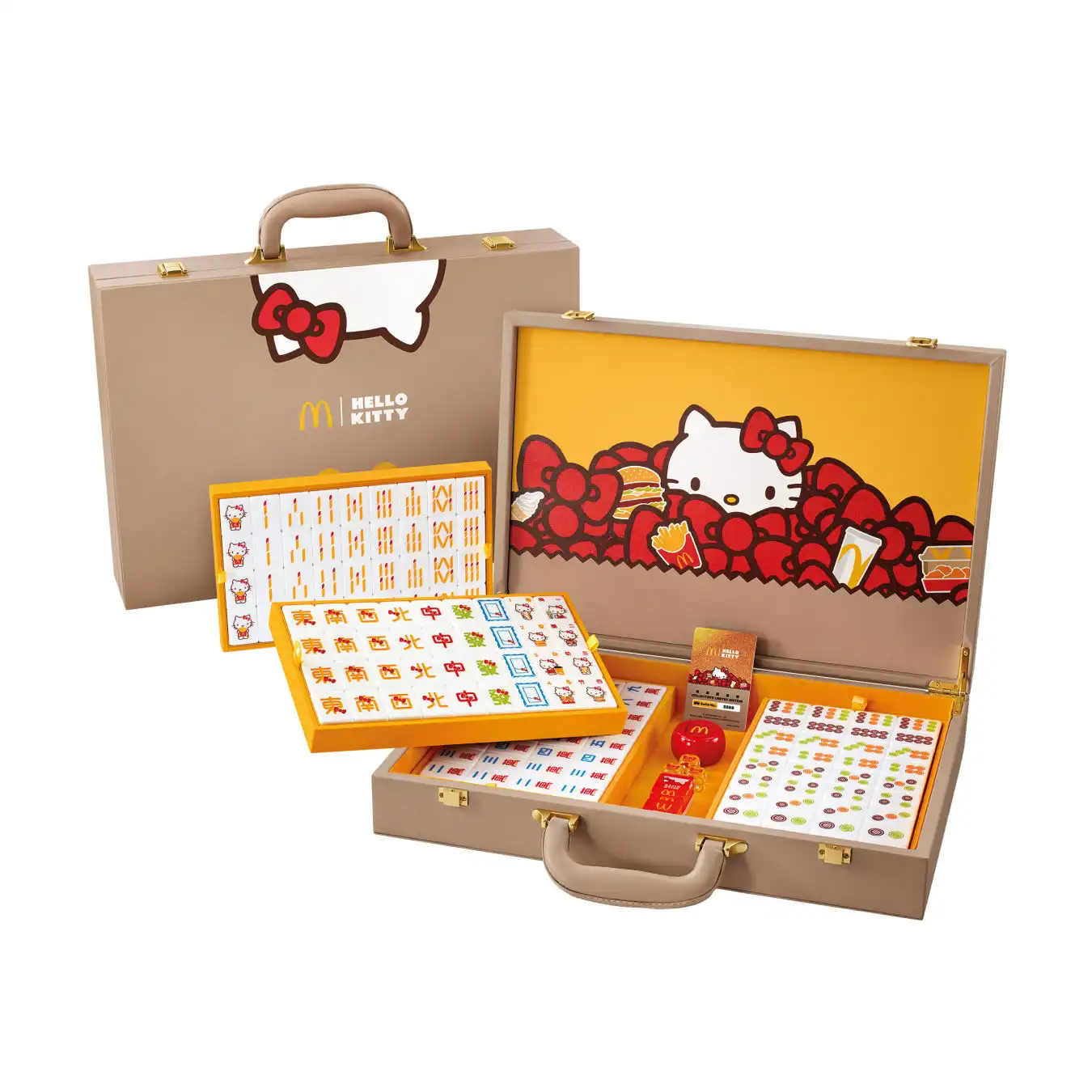 Play and win McDonald's Hello Kitty mahjong tile set