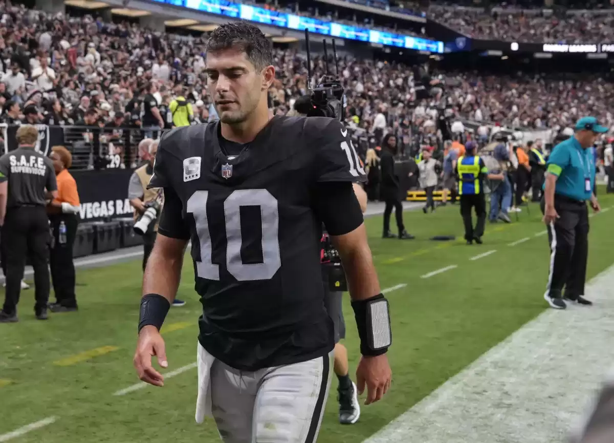 Raiders bench Jimmy Garoppolo for rookie Aidan O'Connell in another shake-up, reveals report