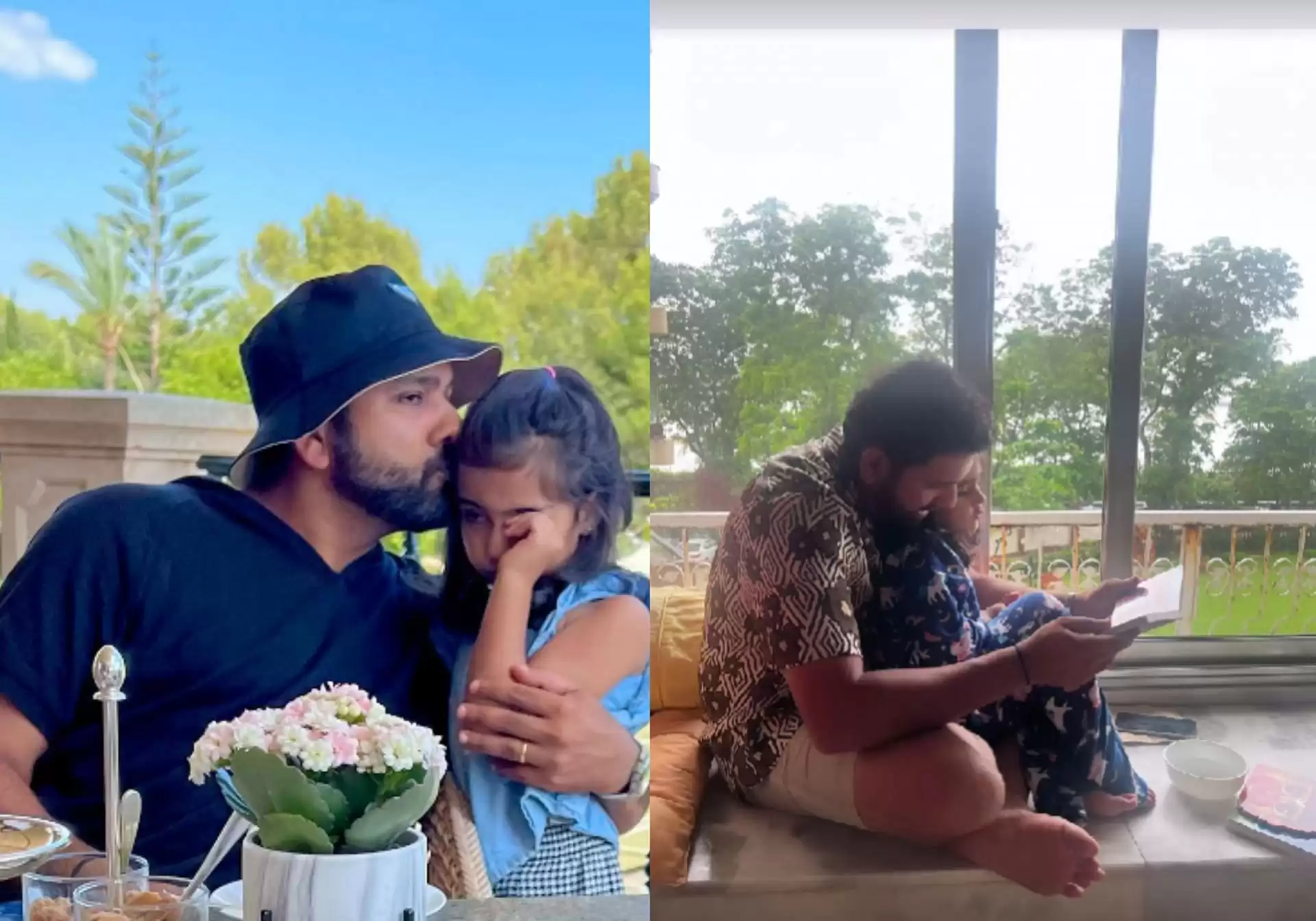 Rohit Sharma shares adorable photos with daughter Samaira on National Daughters Day