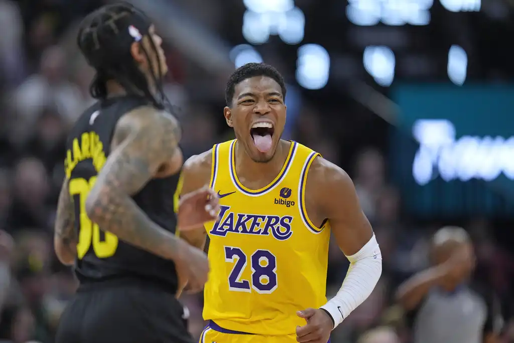 Rui Hachimura scores career-high, Lakers defeat Jazz in NBA game