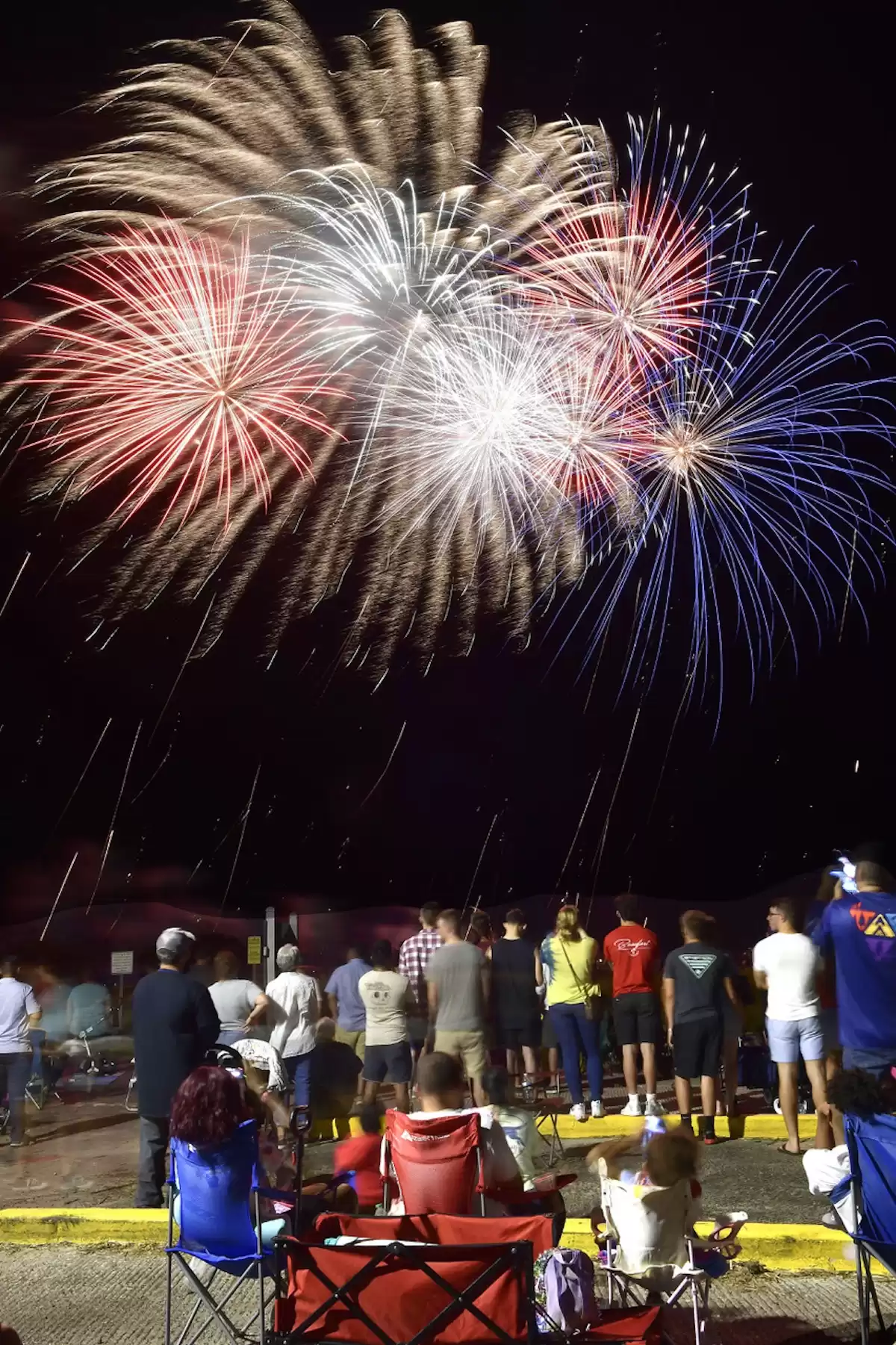 Spectacular Fireworks Display: A Celebration in Red, White, and Boom