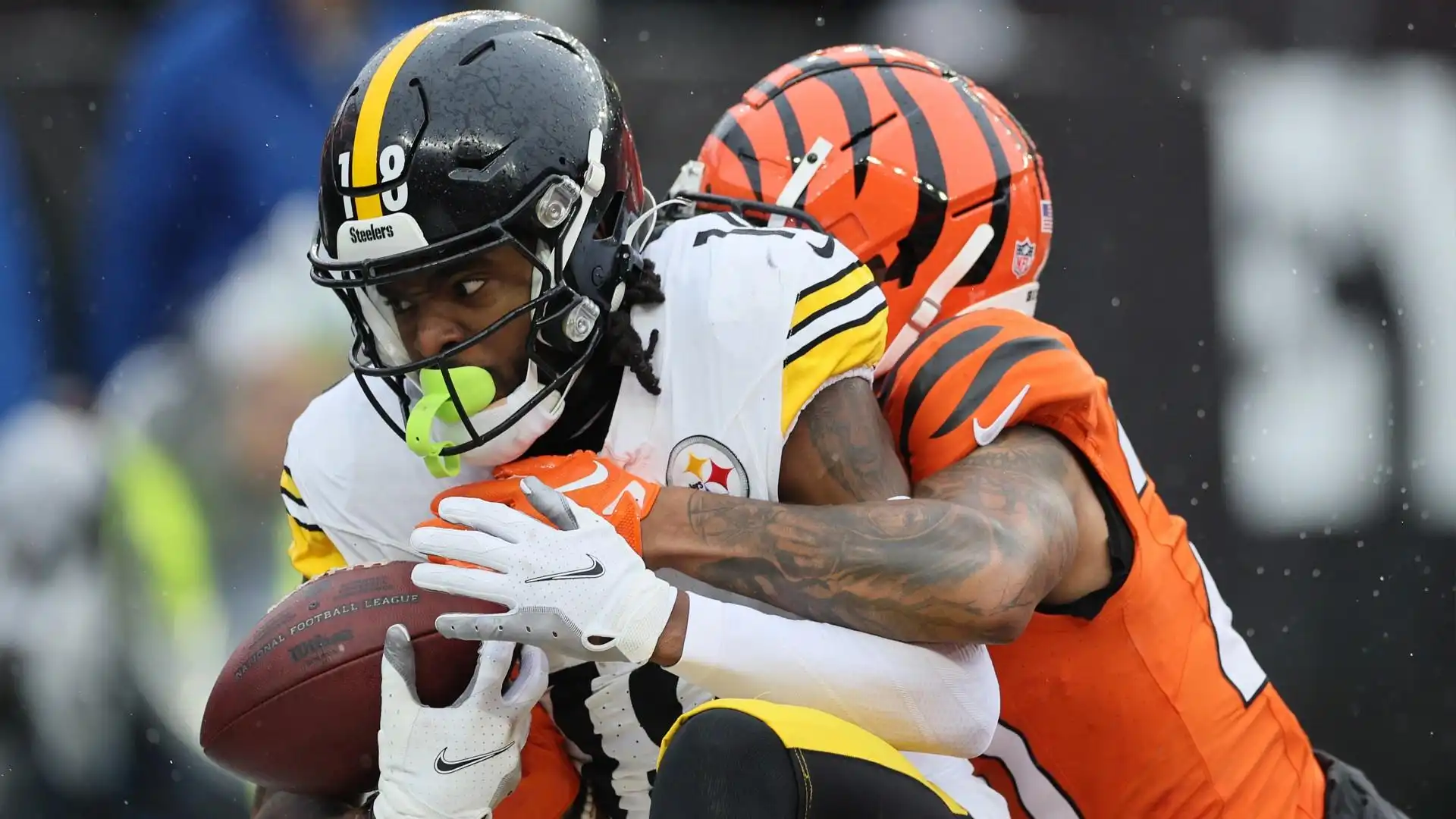 Steelers Diontae Johnson fumble Bengals lack of effort