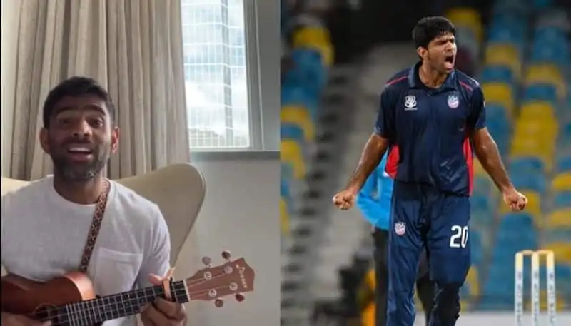 T20 World Cup 2024: Saurabh Netravalkar plays ukulele after USA victory against Pakistan, captivating viewers (WATCH)