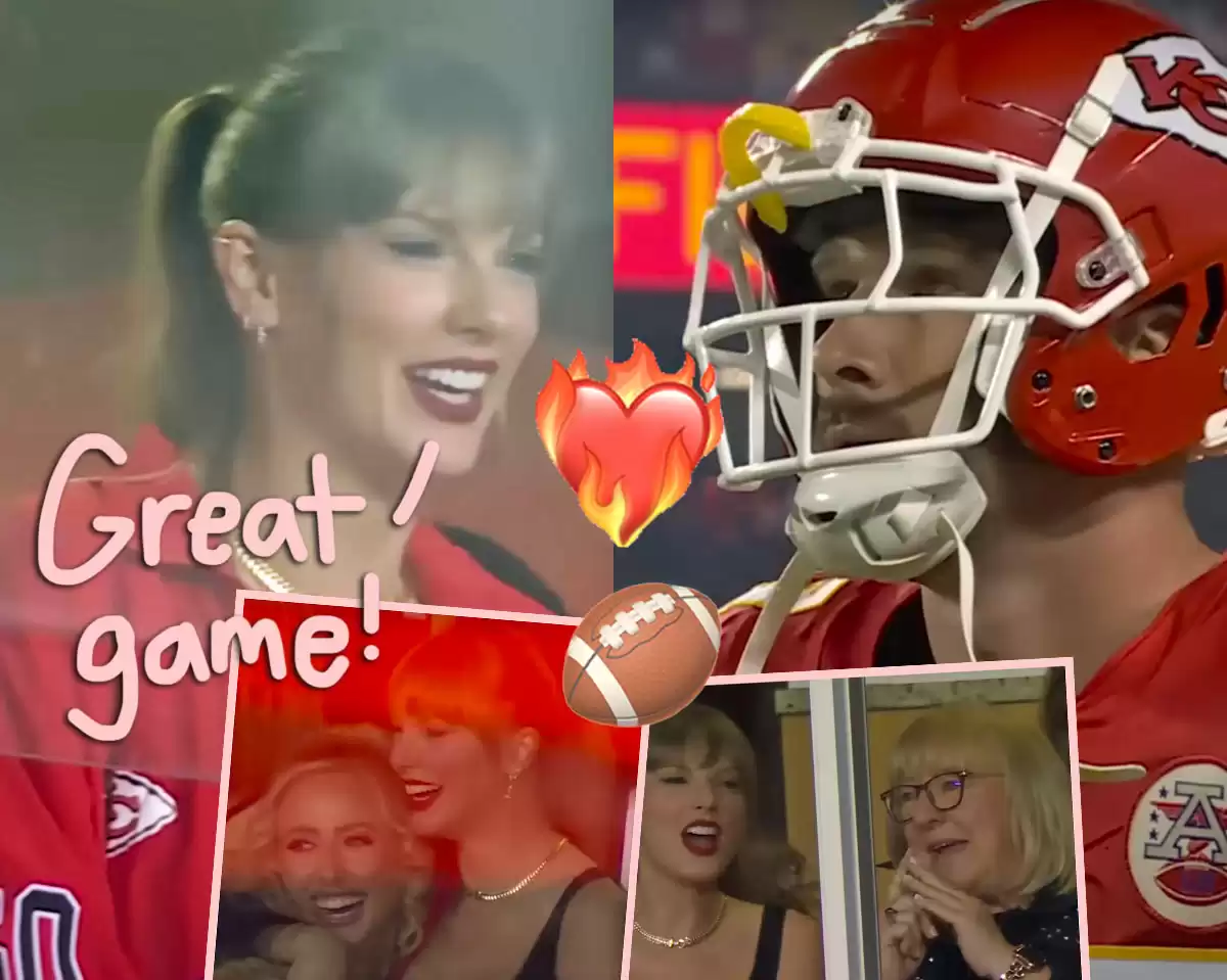 Taylor Swift Cheers On Travis Kelce While Schmoozing His Parents At Kansas City Chiefs Game