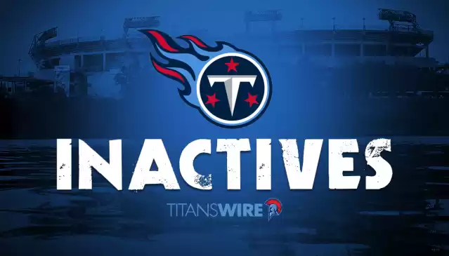 Titans Buccaneers inactives Week 10: Who's in, who's out