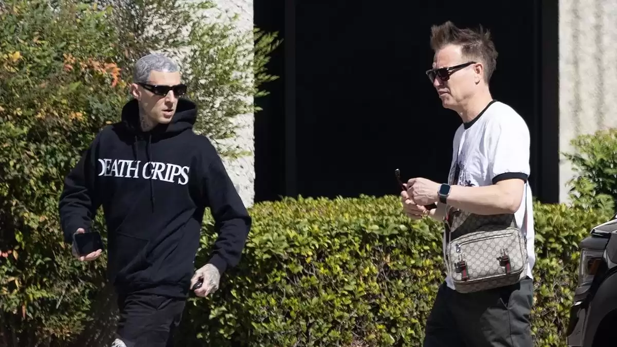 Travis Barker and Blink-182's Mark Hoppus Step Out Together