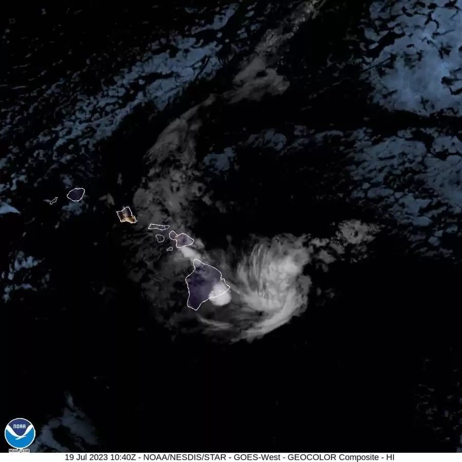 Tropical Storm Calvin brings torrential rain to southern Hawaii