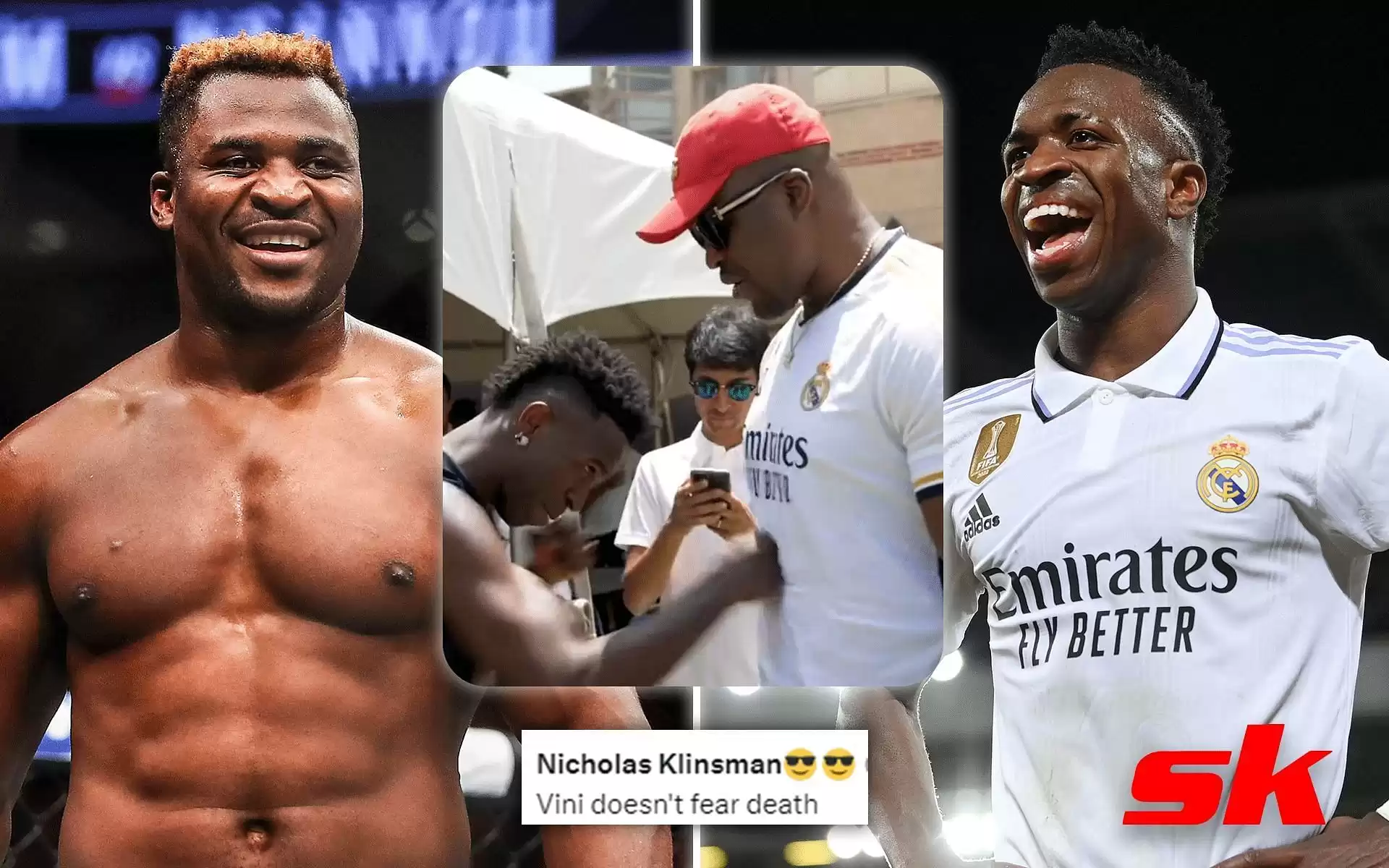 "Vinny vs. Ngannou: Real Madrid's Rising Star Vinicius Junior's Hilariously Failed Body Shots Has Fans in Stitches!"