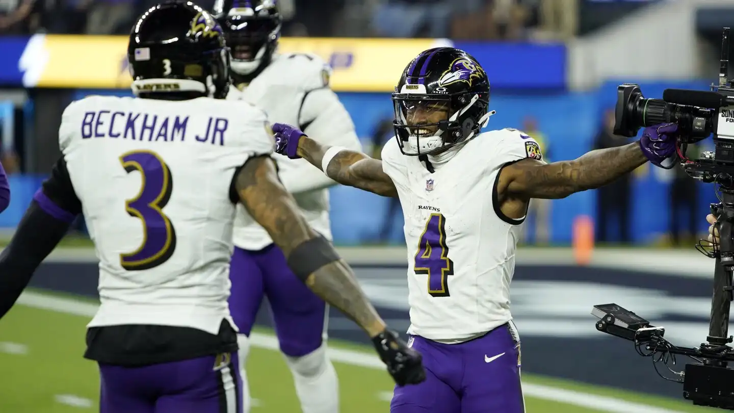 Zay Flowers catches runs TDs, Ravens force 4 turnovers 20-10 win Chargers